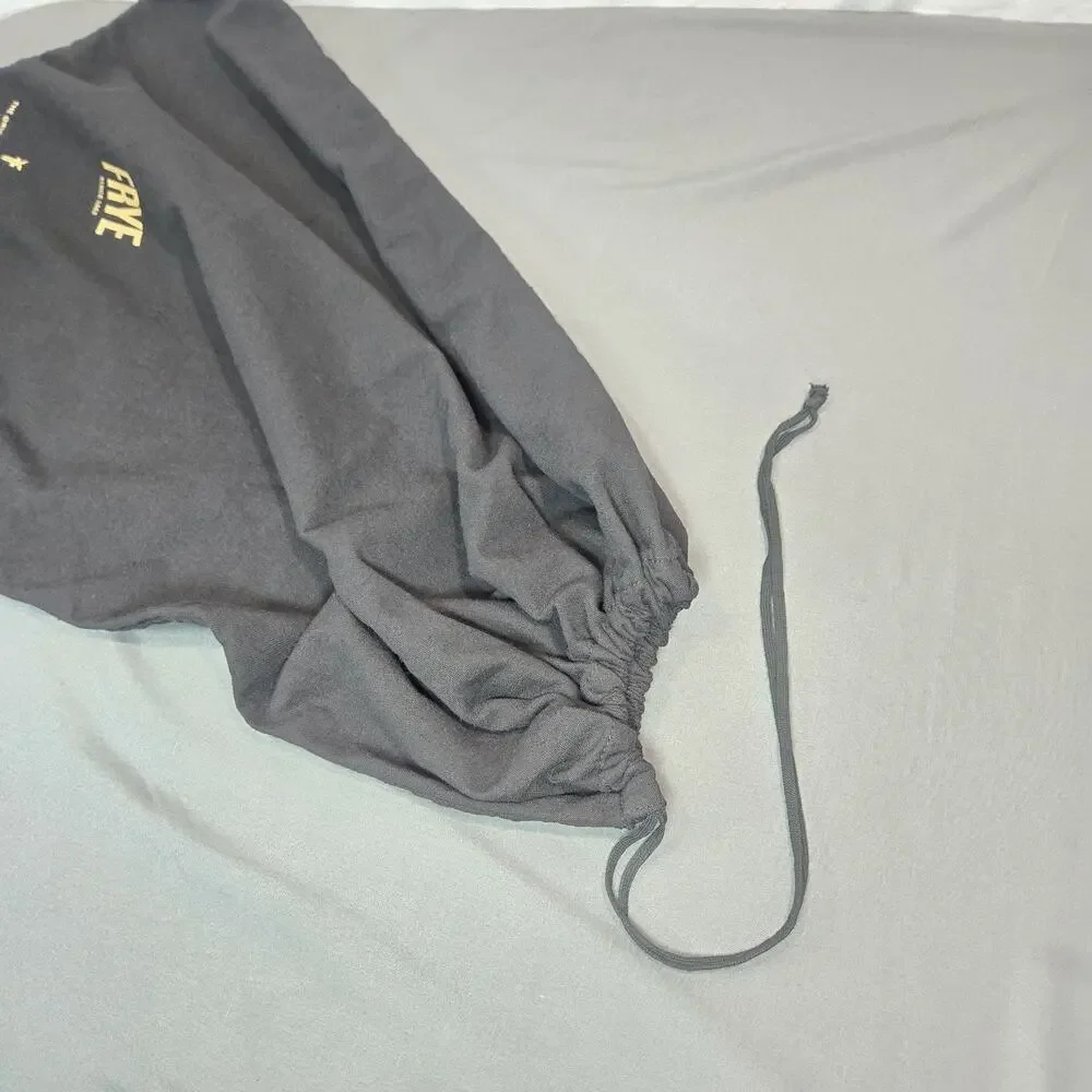 Frye Black Cotton Drawstring Dust Bag for Boots Handbags Large 23x19 GOOD